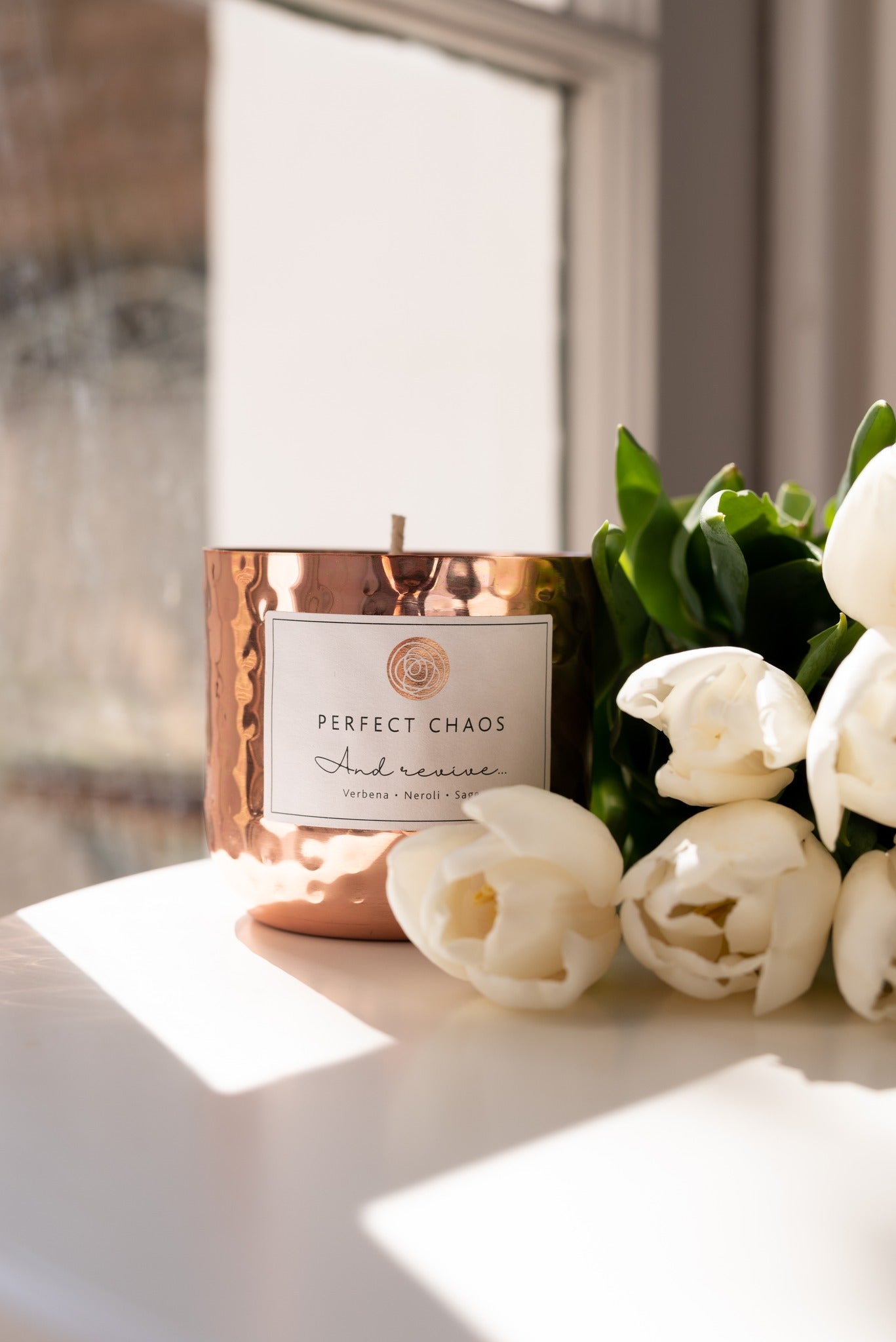 Medium Copper Dimpled Candles