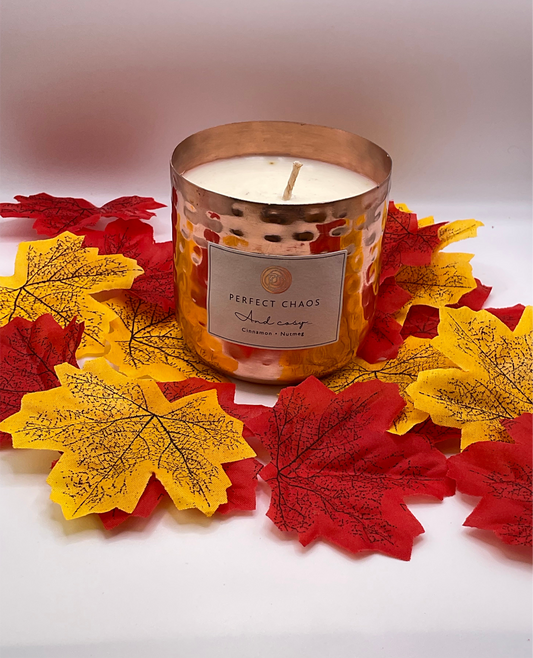 Medium Copper dimpled pot - And Cosy