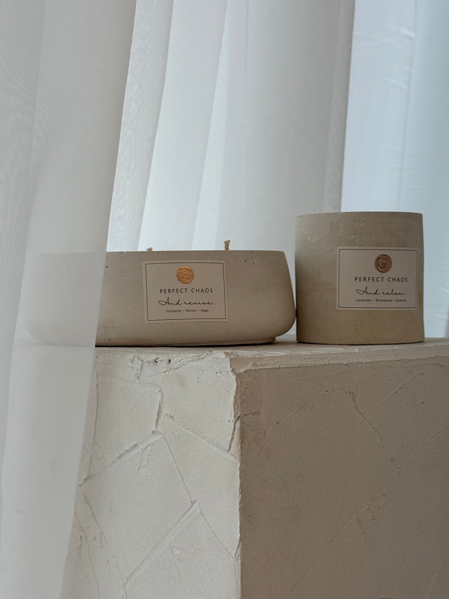 Concrete style Candle