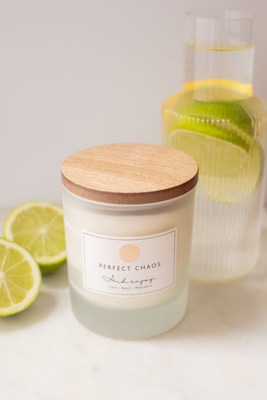 Frosted Glass Candle - And Enjoy
