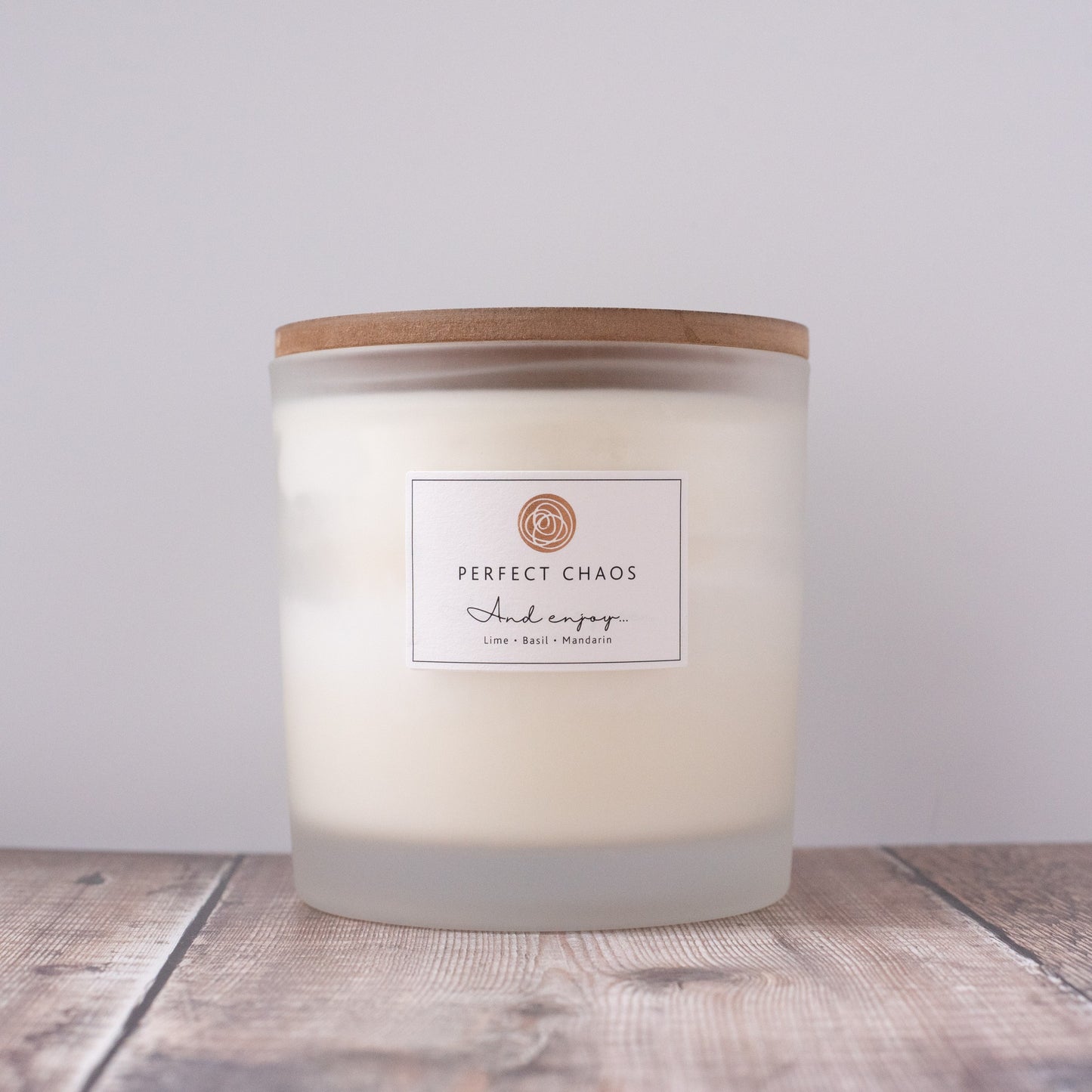 Frosted Glass Candle - And Enjoy