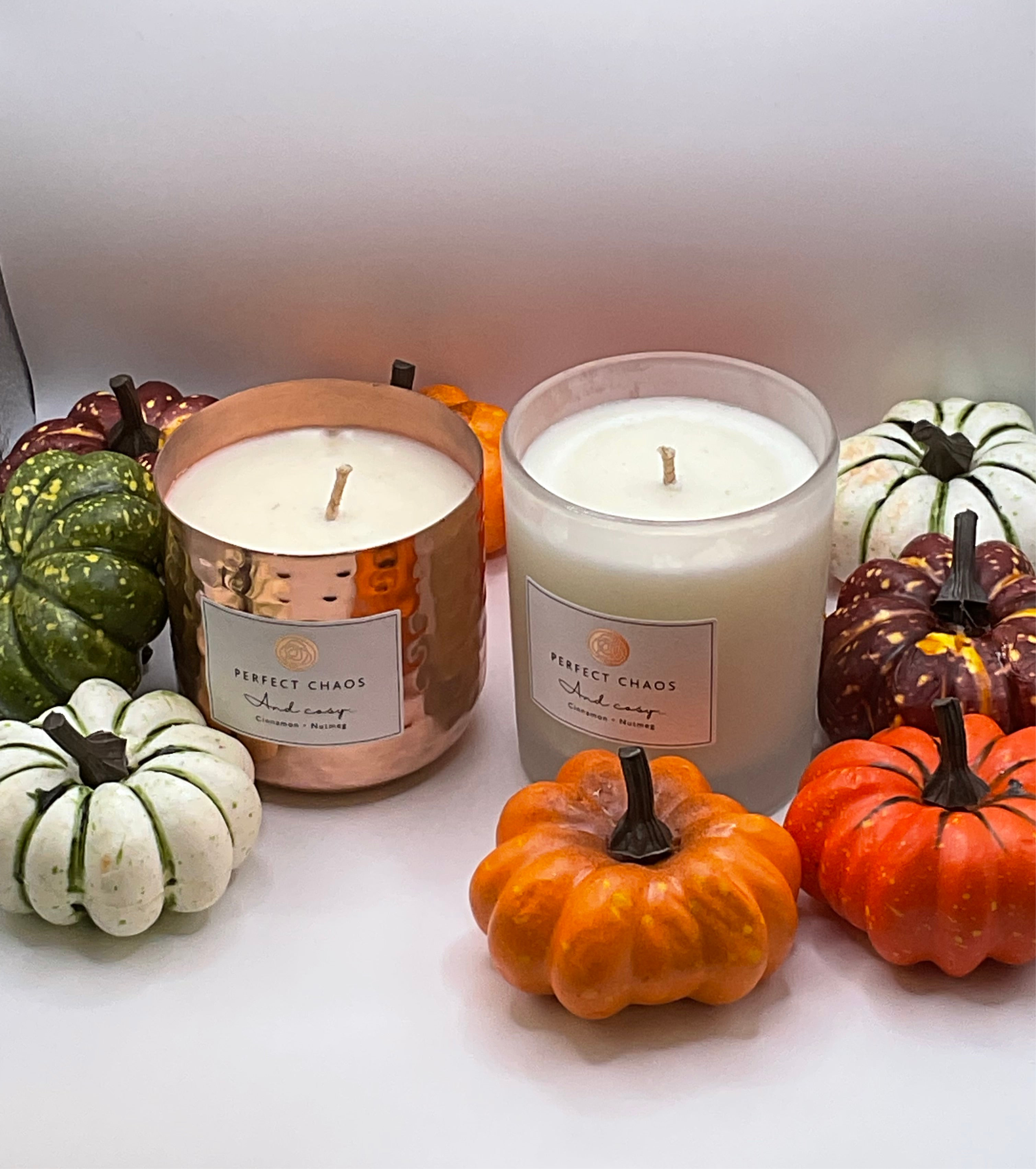 Frosted Glass Candle And Cosy