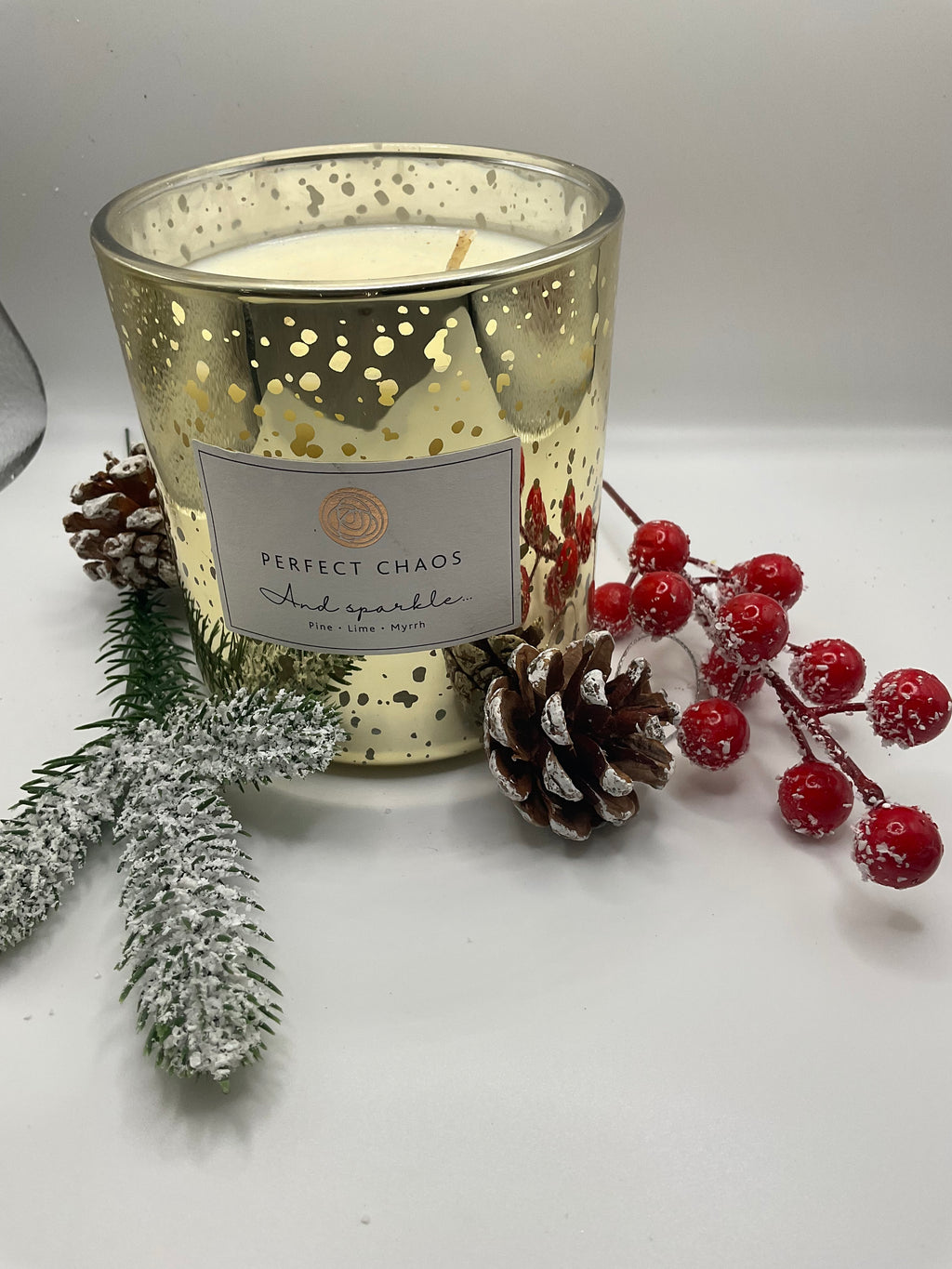 Electroplated Christmas Candle - And Sparkle