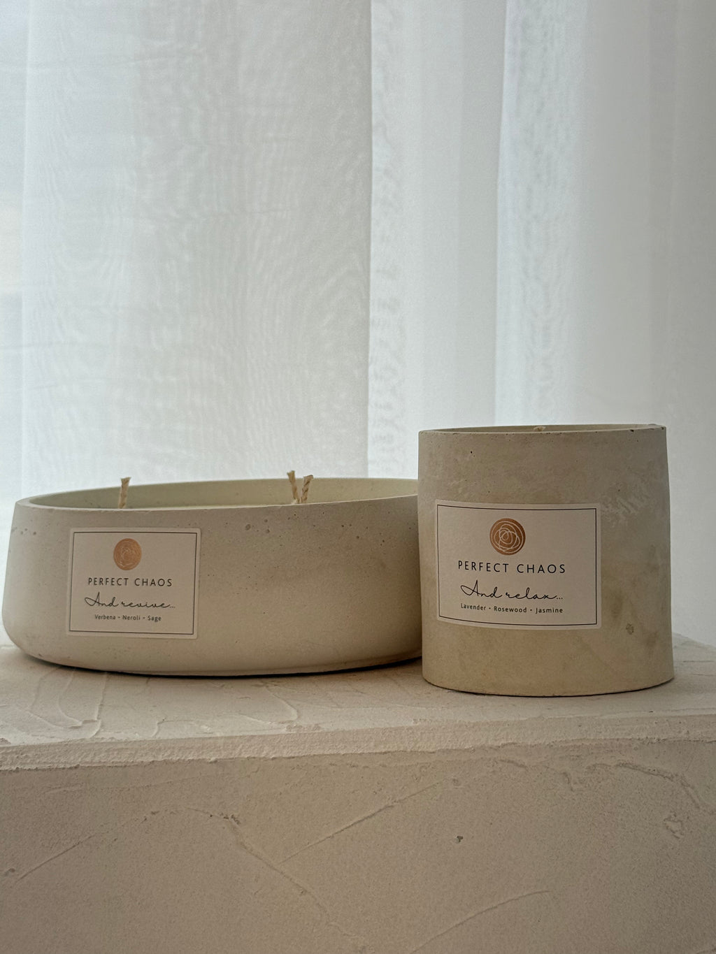 Concrete style Candle