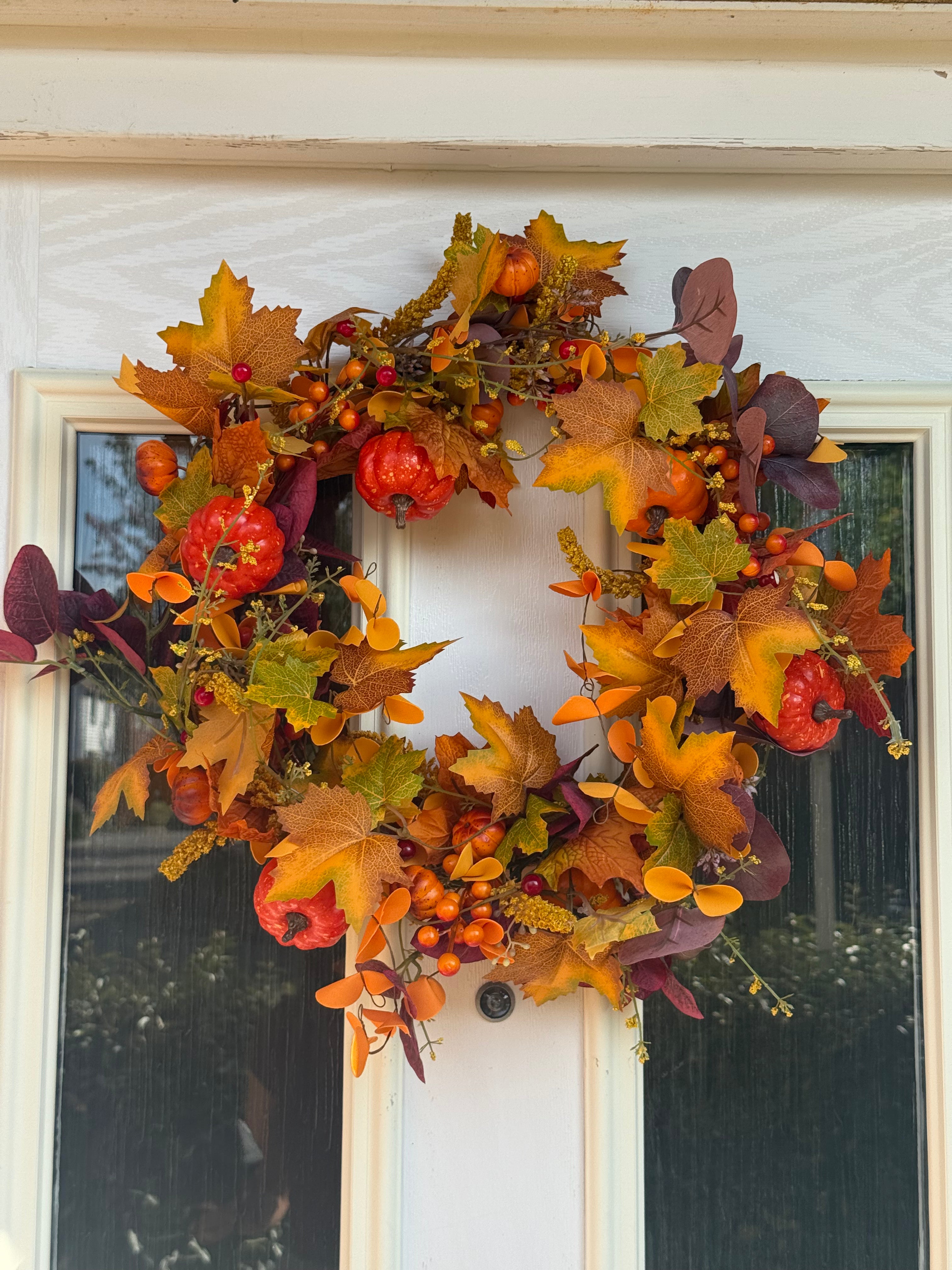 Autumn Wreath and Candle set