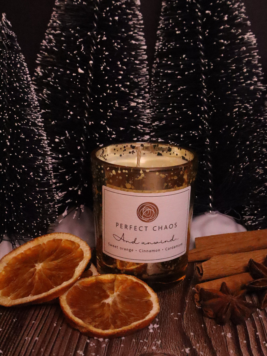 Electroplated Christmas Candle - And Unwind