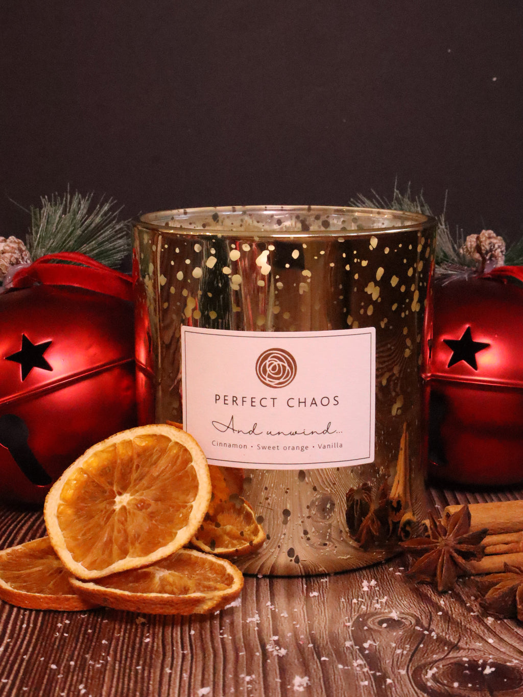 Electroplated Christmas Candle - And Unwind