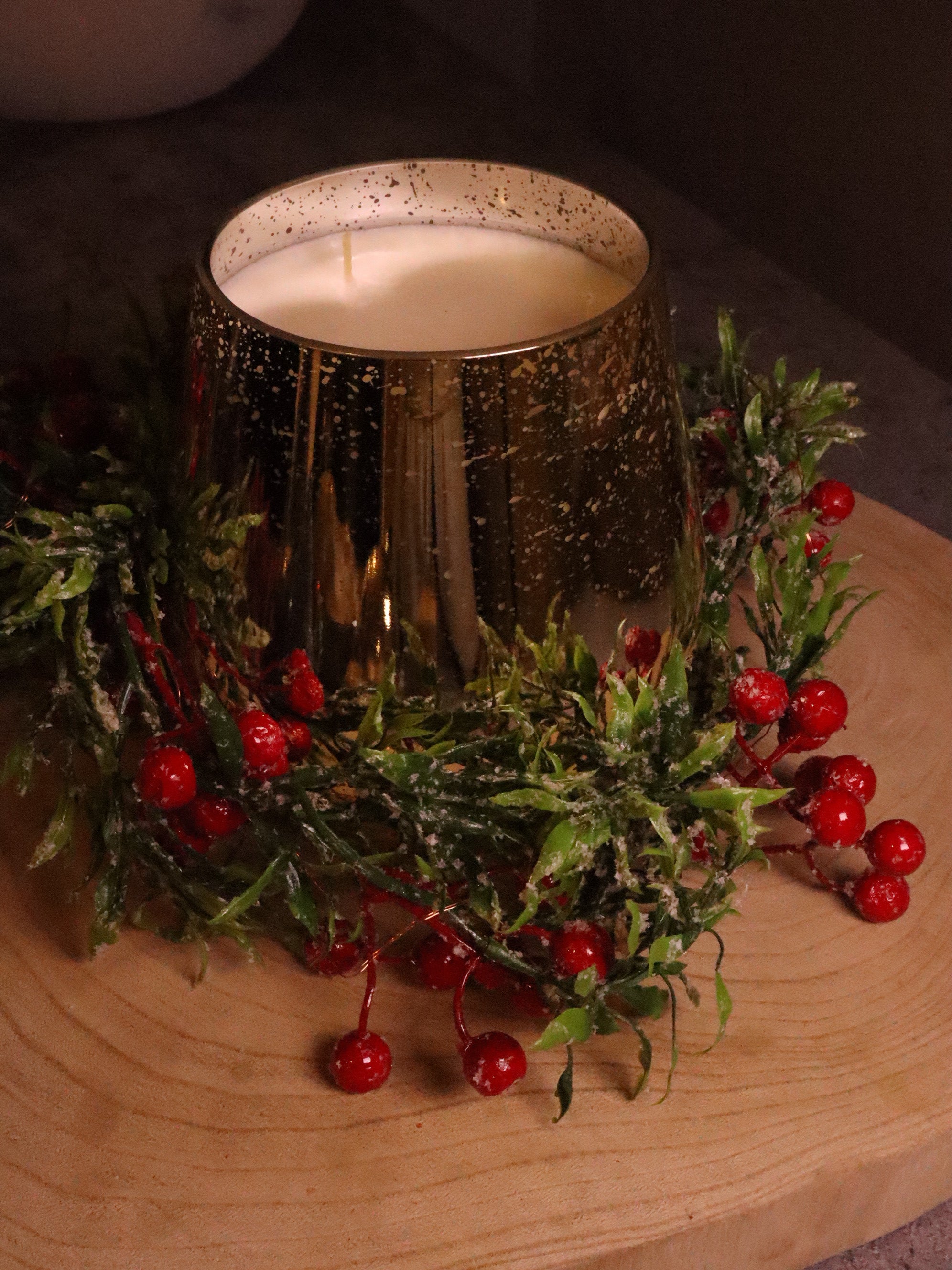 Electroplated Large Bell Candle - And Sparkle