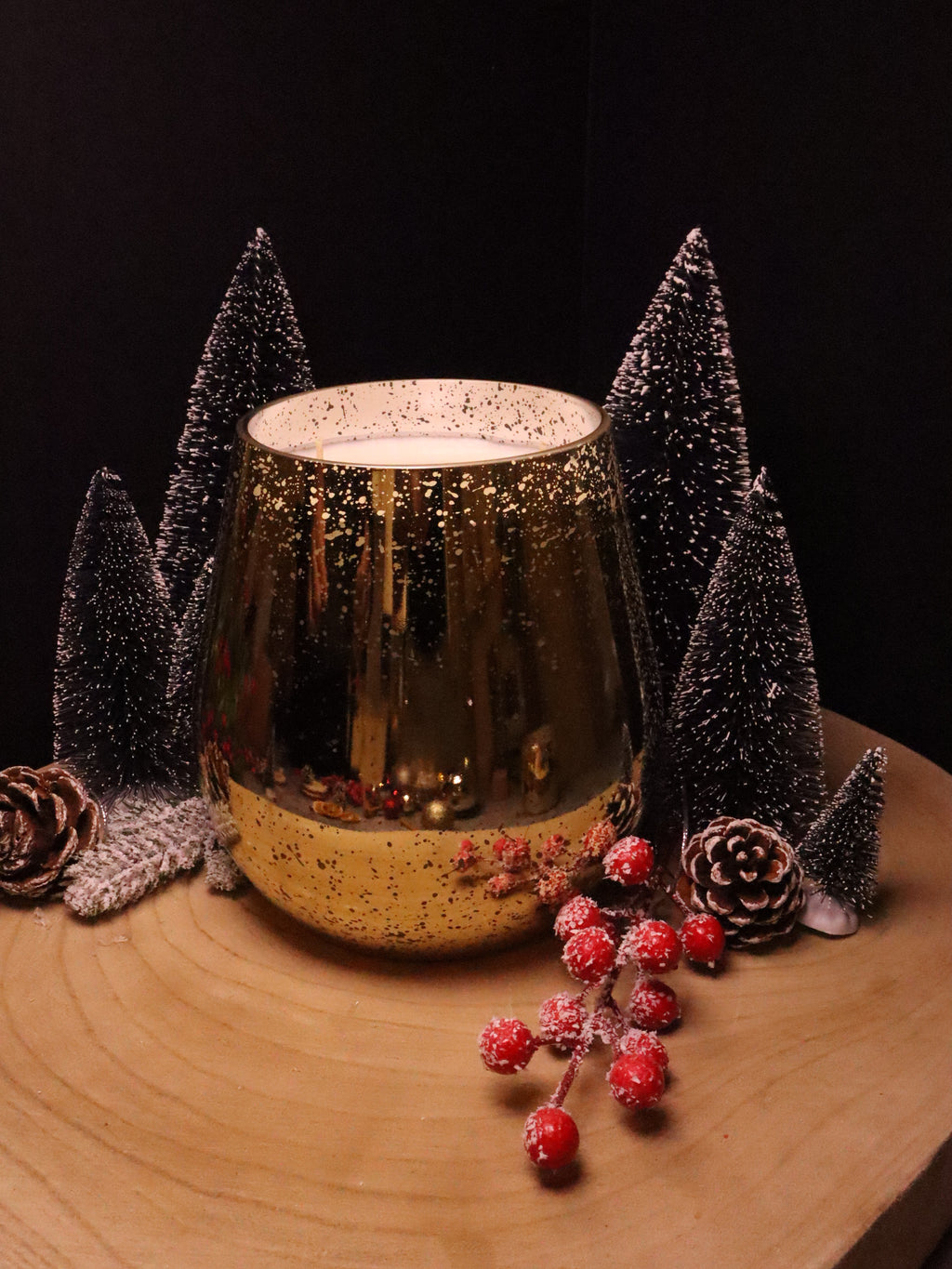 Electroplated Large Bell Candle - And Unwind