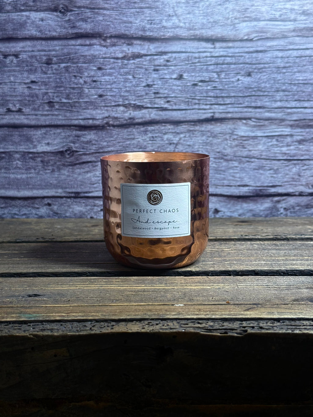 Copper Dimpled Candle - And Escape