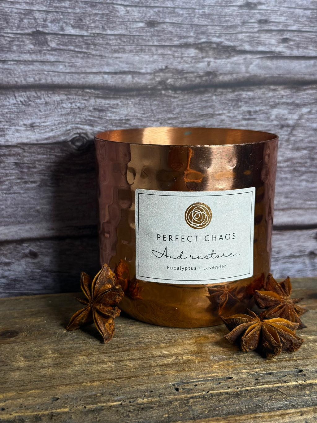 Copper Dimpled Candle - And Restore