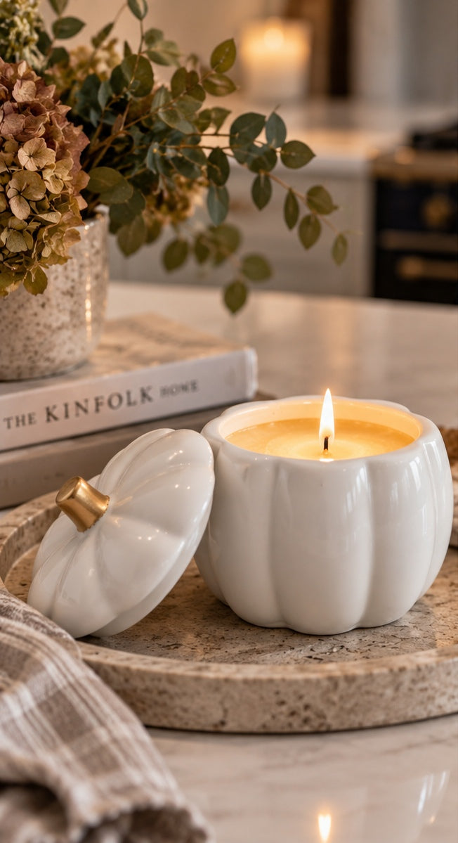 White Pumpkin Votive