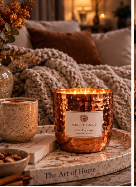 Copper dimpled pot - And Cosy
