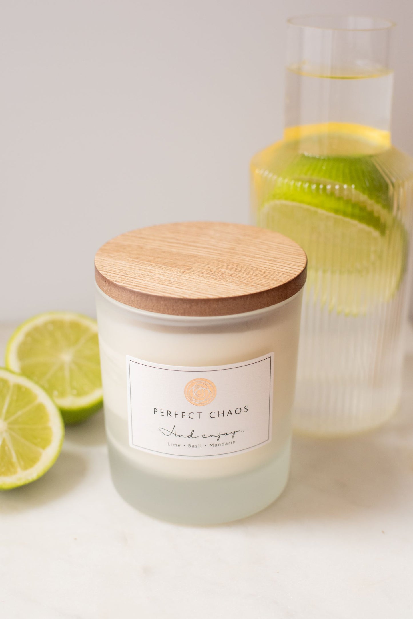 Frosted Glass Candle - And Enjoy