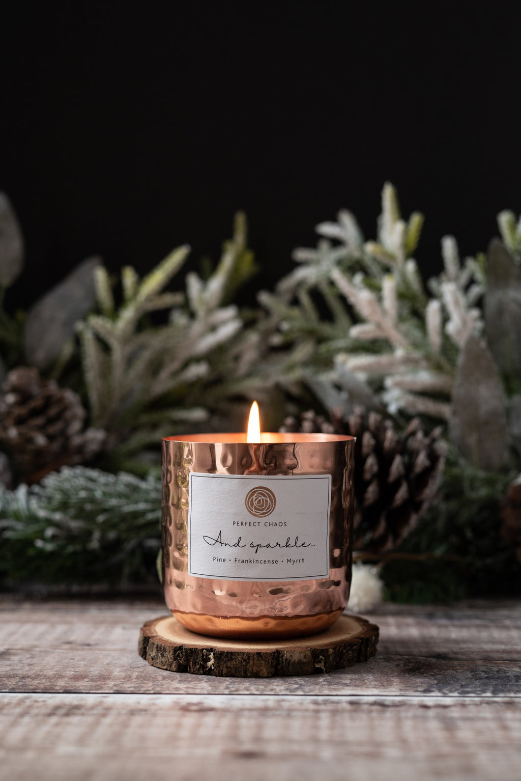 Copper Dimpled Candle - And Sparkle